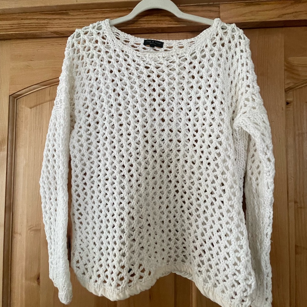 Rag and Bone White Sweater